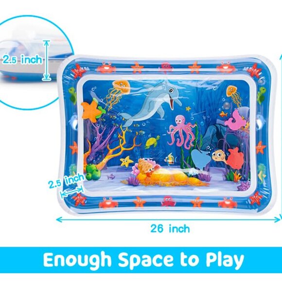 Tummy Time Water Mat丨Inflatable Tummy Time Water Play Mat for Babies, Infants an - Picture 5 of 7